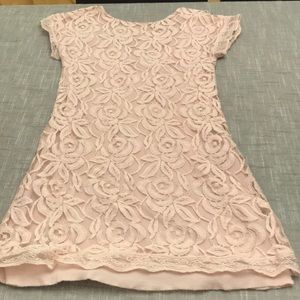 Dress T Pink Lace Dress Medium